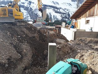 Aushub Bergstation Öschinensee