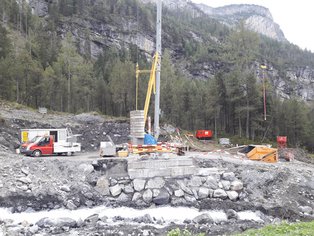 Instalationsplatz Brücke Öschibach