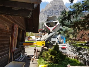 Betonieren Feldermaus