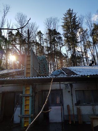 Schalung Brandmauer Nitrochemie