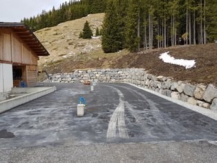 Fertige Fundamente Bergstation Öschinensee