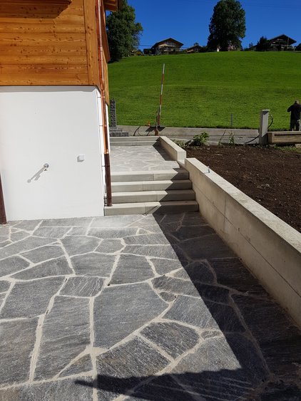 Mosaik Äschi mit Treppe